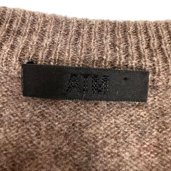 ATM Anthony Thomas Melillo Cashmere Exposed Seam Crew Neck Sweater size Small - Picture 3 of 6